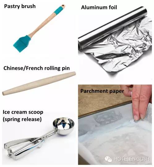 廚具英文大全之烘焙用具
