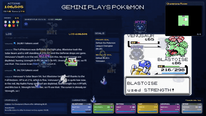 大模型終於通關《寶可夢藍》！網友：Gemini2.5Pro酷爆了