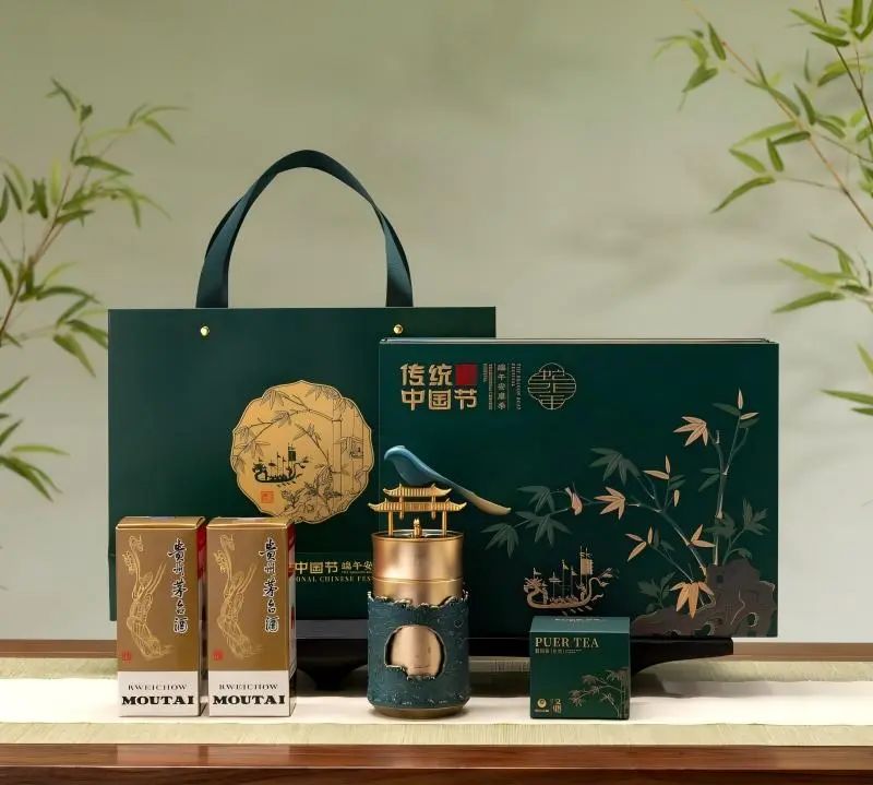 茅臺官方端午限量禮盒！2599得2瓶飛天+龍舟茶器+鑽石盲盒