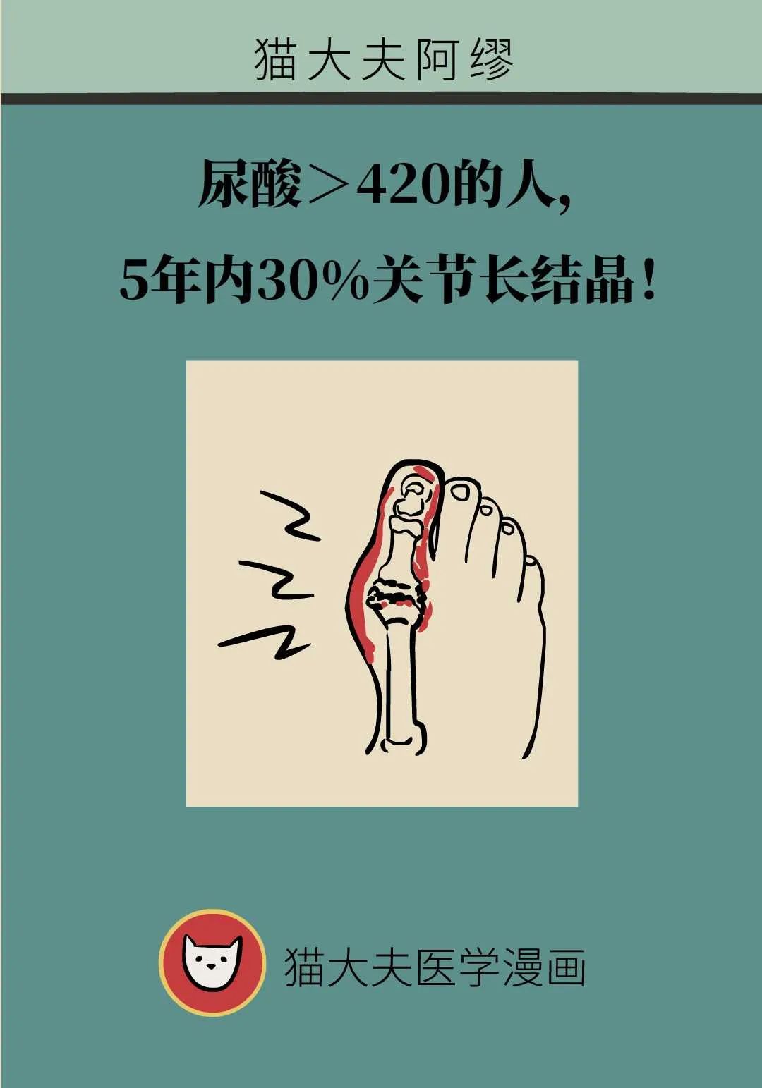 尿酸＞420的人，5年內30％關節長結晶！專家公開“控風”修煉三步法