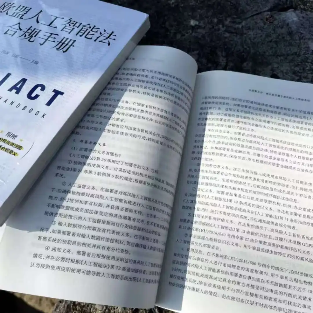 何淵團隊爆款新書《歐盟人工智慧法合規手冊》：獨創九步法助力出海企業搭建AI合規邏輯框架