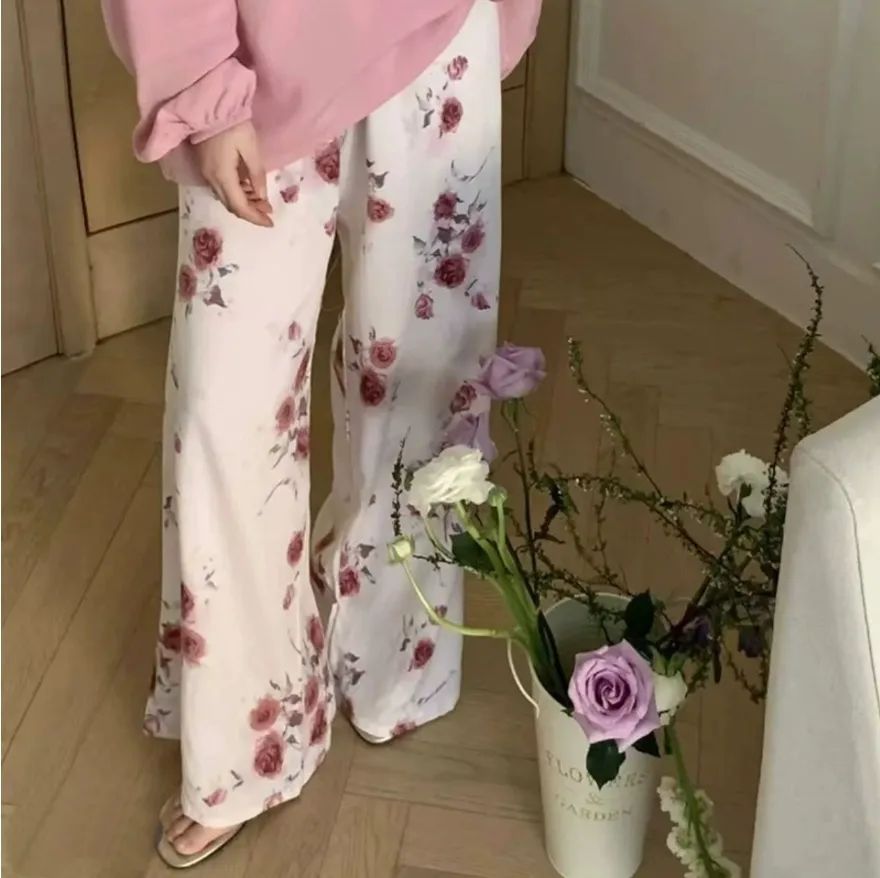 今年流行的國風“棉綢闊腿褲”，打敗了我夏天的家居服！