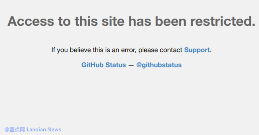 GitHub遮蔽所有中國IP訪問原因未知