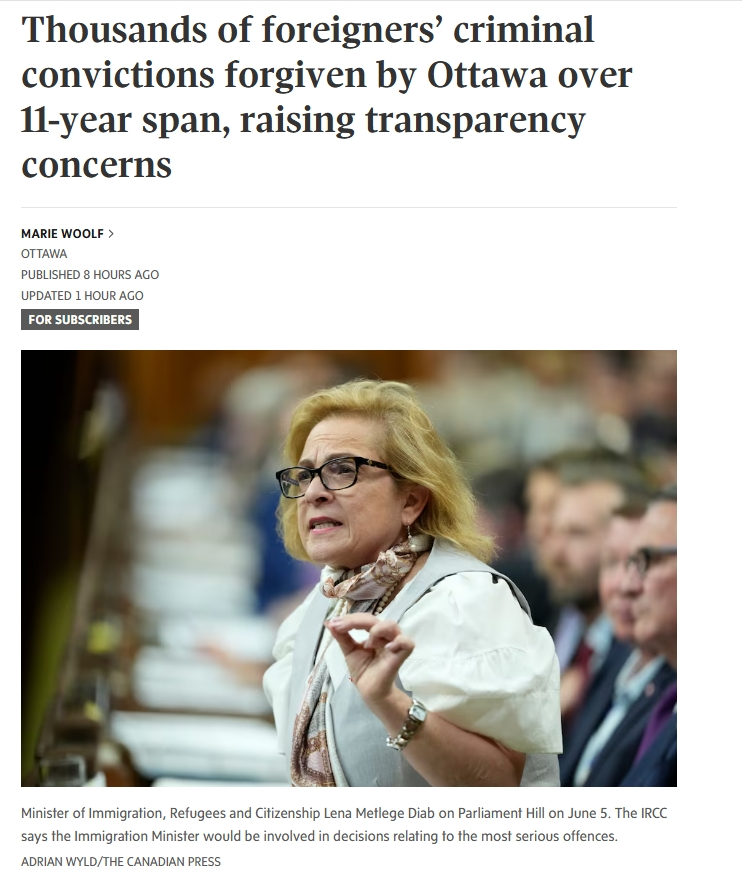移民部資料爆光！17，600名外國刑事罪犯被加拿大赦免“放行”入境！引發擔憂