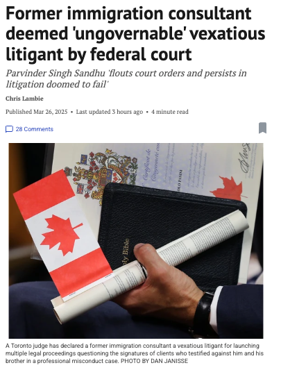安省印度移民中介被瘋狂投訴，不服氣還反咬一口！結果喜提法院封殺令！