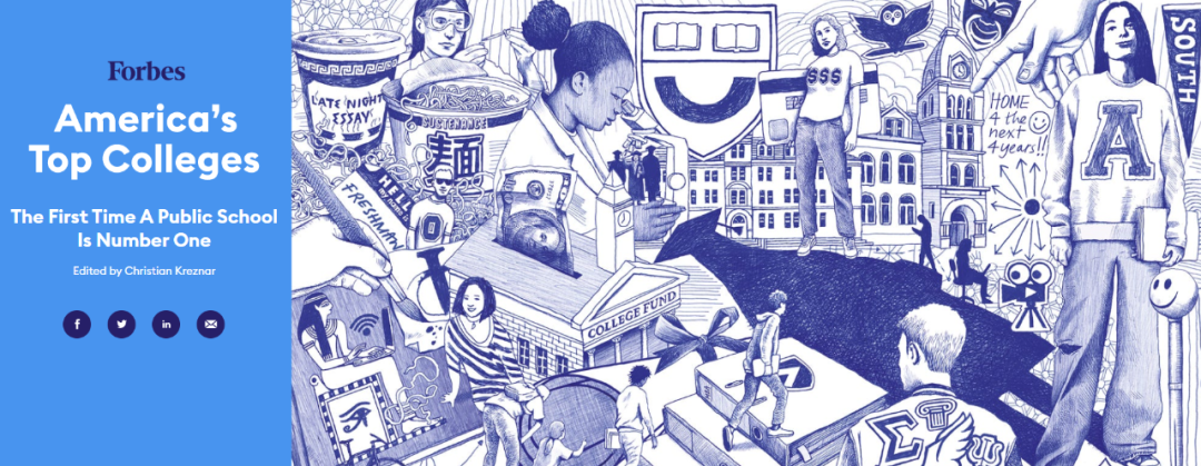 最新！福布斯釋出2021年美國大學排名，第一竟然是UCB？！
