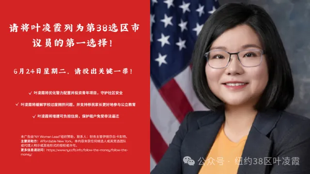 你不投我不投，華人何時能出頭？38選區華人請出來投票給葉凌霞（LingYe）