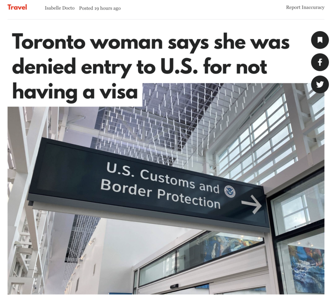 加拿大籍不能免簽入境美國了！網友美國轉機被拒入境、還要求籤免責協議！航司不退錢、Tiktok數百萬網友炸了