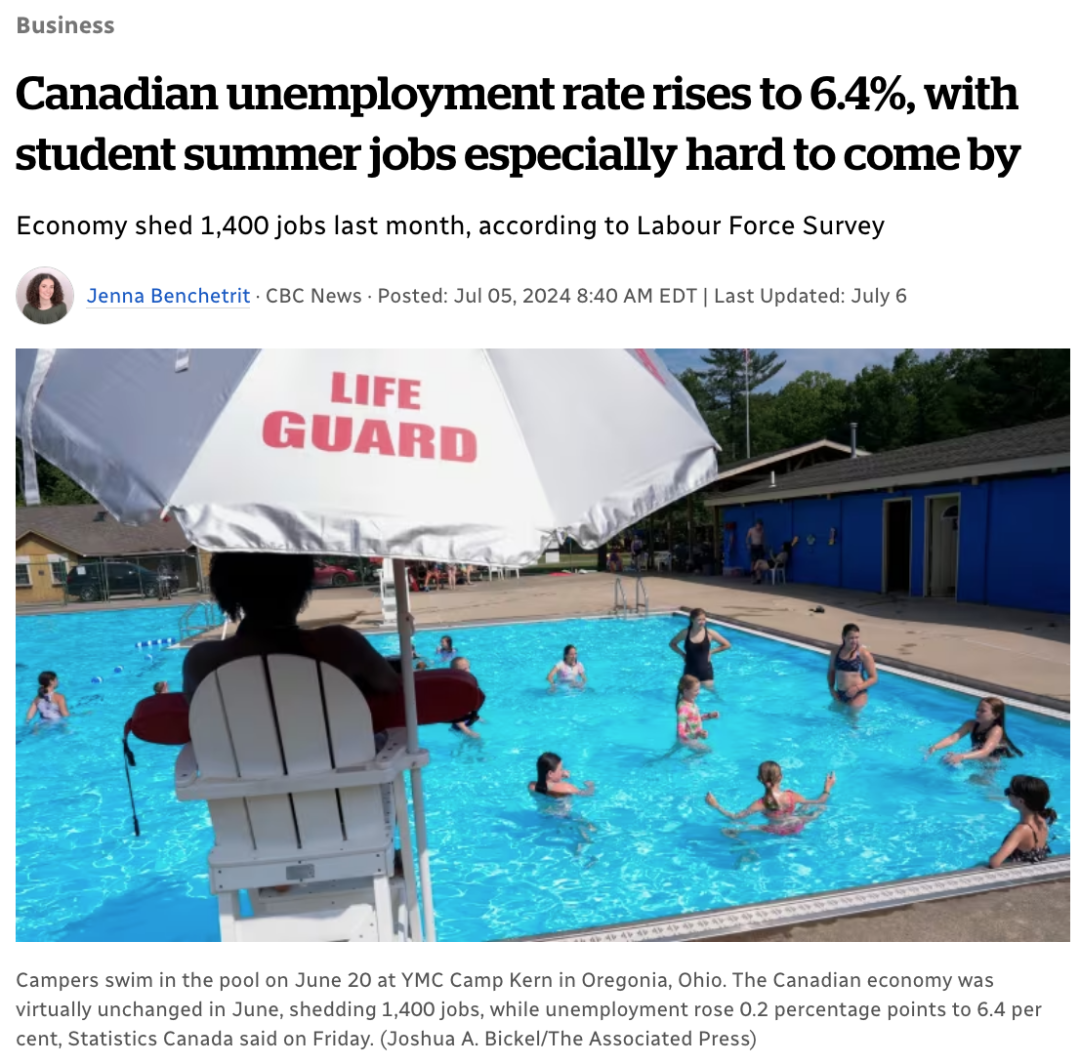 加拿大失業率升至6.4％，學生根本找不到part-time，印度人市場佔有率激增