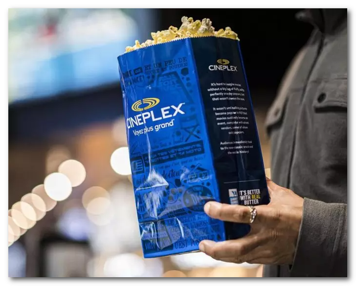 加拿大全境Cineplex電影院本週末可領免費爆米花！