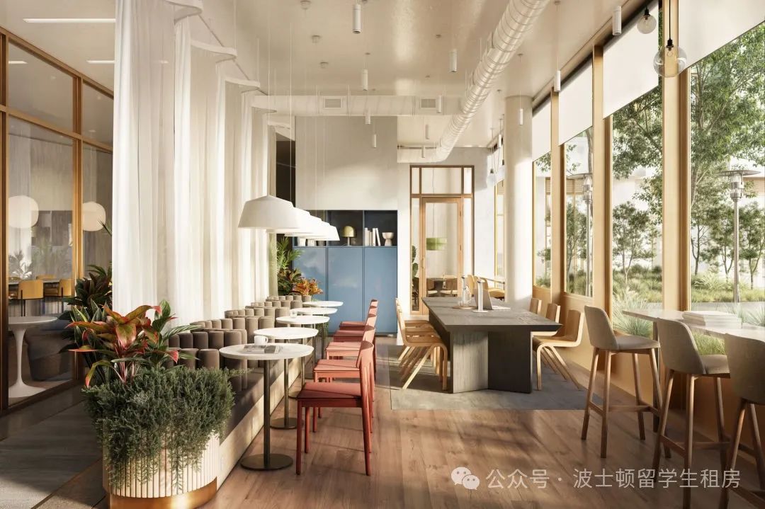【免2周房租】【Allston】首批搶住|新建高階公寓|哈佛商學院旁|高品質居住體驗|室內洗烘