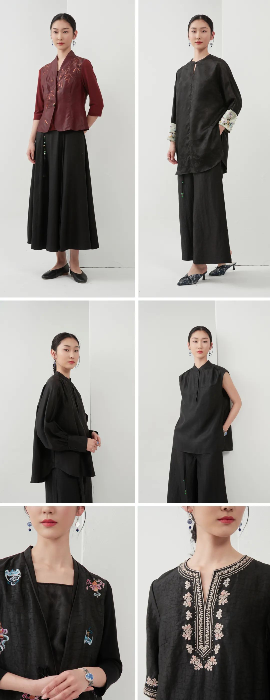 國風香雲紗春裝，精美刺繡，改良版型，顯瘦、百搭又高階