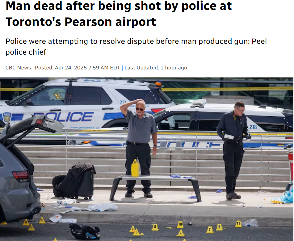 突發！加拿大機場一男子中彈身亡，數10聲槍響嚇瘋旅客！高速封鎖，機場一片大亂….