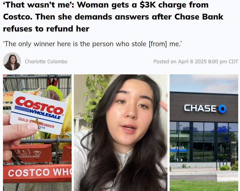 晴天霹靂！女子一覺醒來，信用卡顯示在Costco花2999買了根金條！銀行卻這麼回覆….