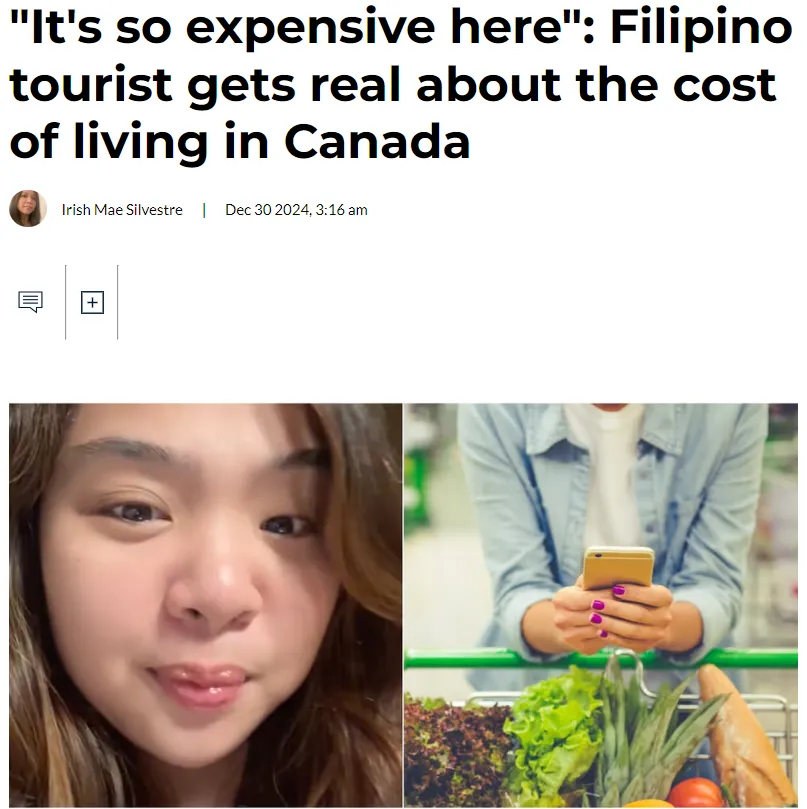 活不起！妹子剛來加拿大一個月就想走了！原因竟然是被加拿大物價驚呆….