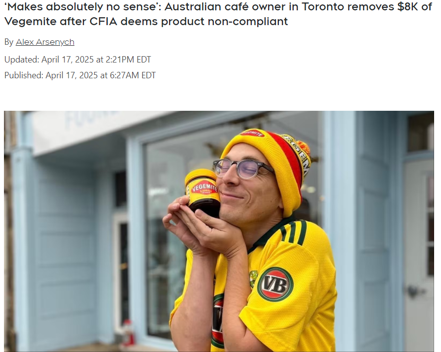 加拿大老闆被勒令銷燬自己國家的醬料，8000刀瞬間沒了！總理都挺身而出表示不滿！
