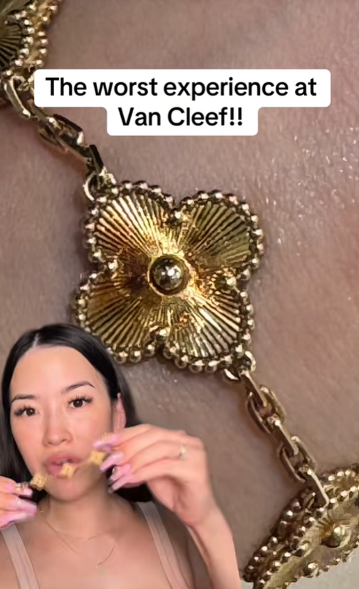 妹子花$6150買個18K金的梵克雅寶手鍊，2個月後竟變色了！她一怒去檢測到底是不是金的