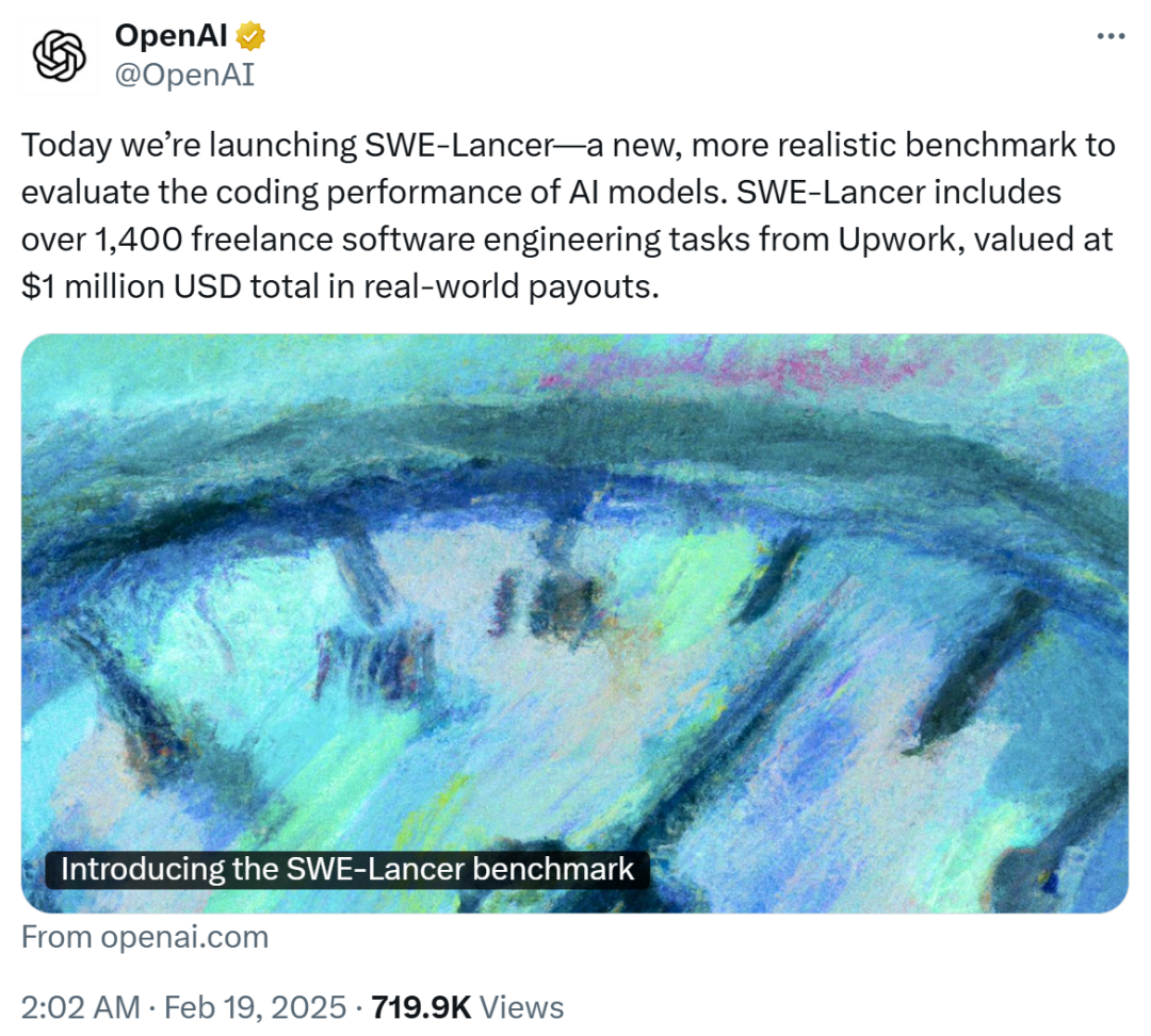Claude掙錢強於o1！OpenAI開源百萬美元編碼基準，檢驗大模型鈔能力