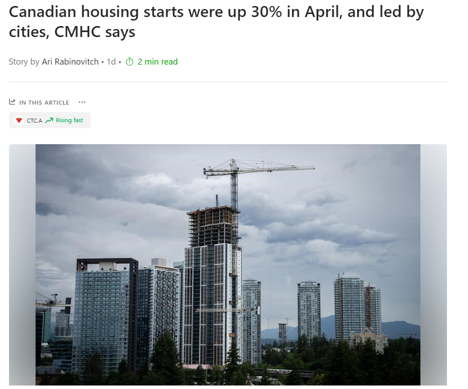 加拿大建商火力全開！4月新屋建造量激增30％！這類城市最火熱！