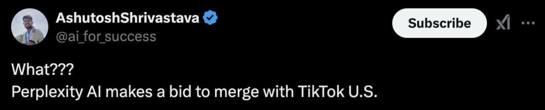 剛剛，TikTok通知美國使用者暫停服務！Perplexity500億驚天合併計劃曝光