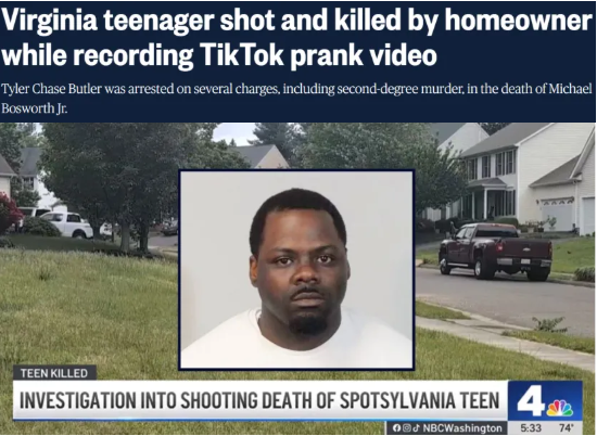 美國｜悲劇！跟風TikTok惡作劇，18歲高中生半夜敲陌生人房門，被屋主槍擊致死！