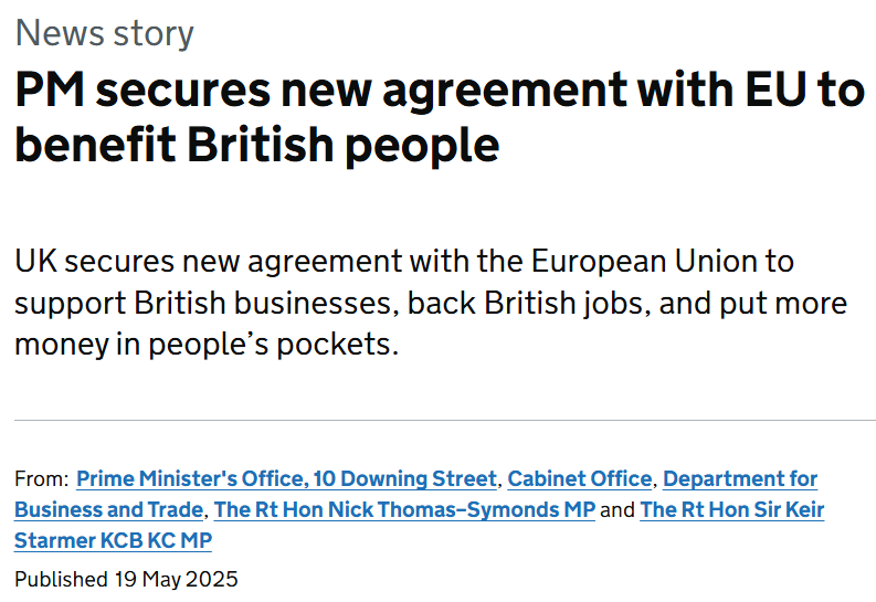 英國重回歐盟！？英歐簽下重磅協議，斯塔默：福祉！英國群眾：叛國！