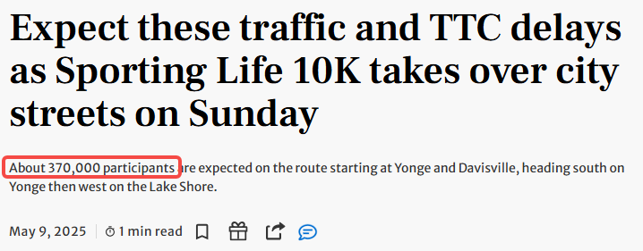 本週末！37萬人擠爆多倫多街頭！交通恐癱瘓！TTC數十條路線緊急調整！