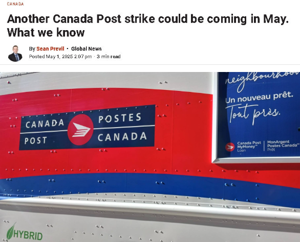 別太離譜！CanadaPost又要罷工！多家銀行緊急預警：賬單快遞恐中斷！