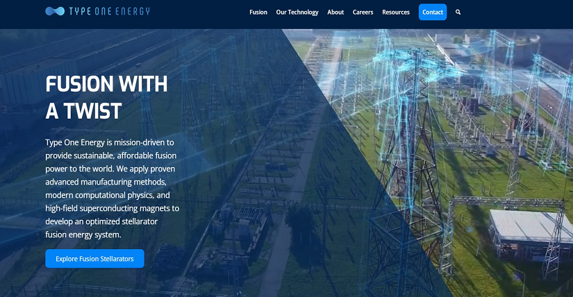 TypeOneEnergy：致力於可控核聚變技術研發與商業化